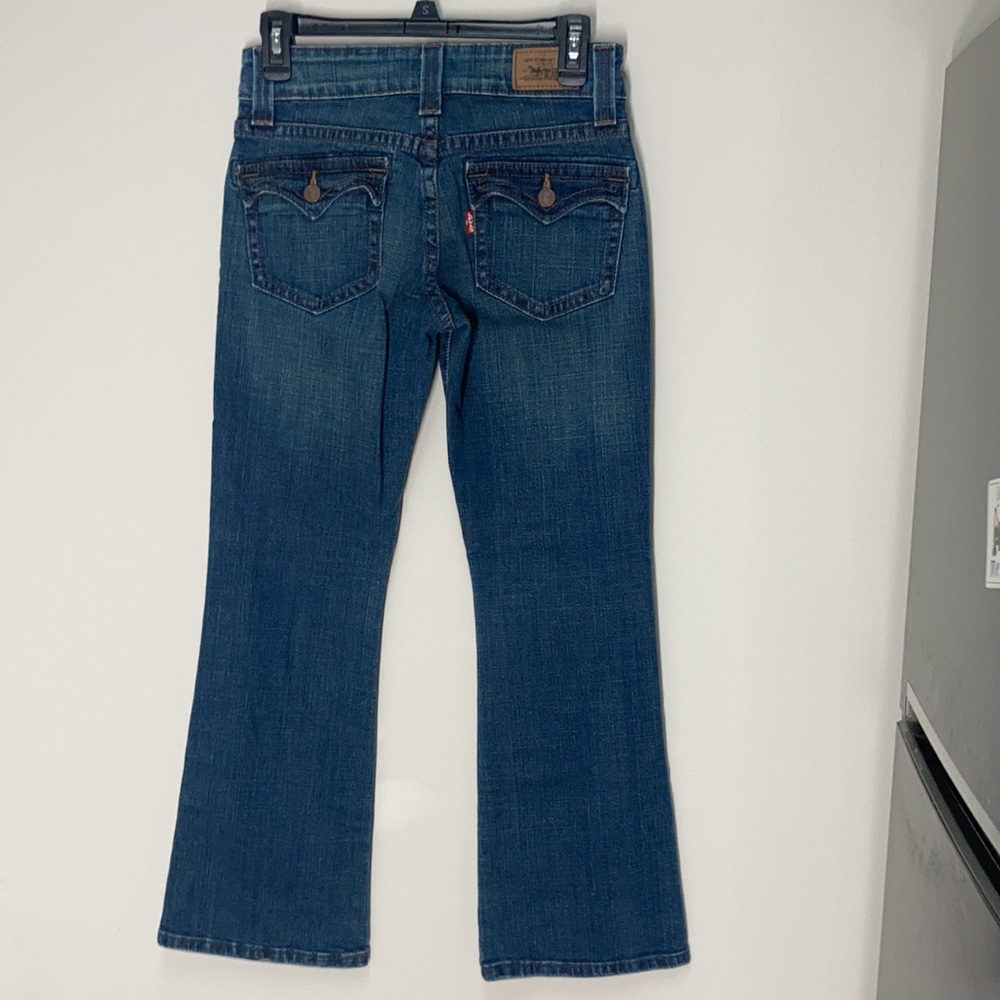 Levi’s flare 515 red tab button flap back pockets size 4P medium - Picture 12 of 15
